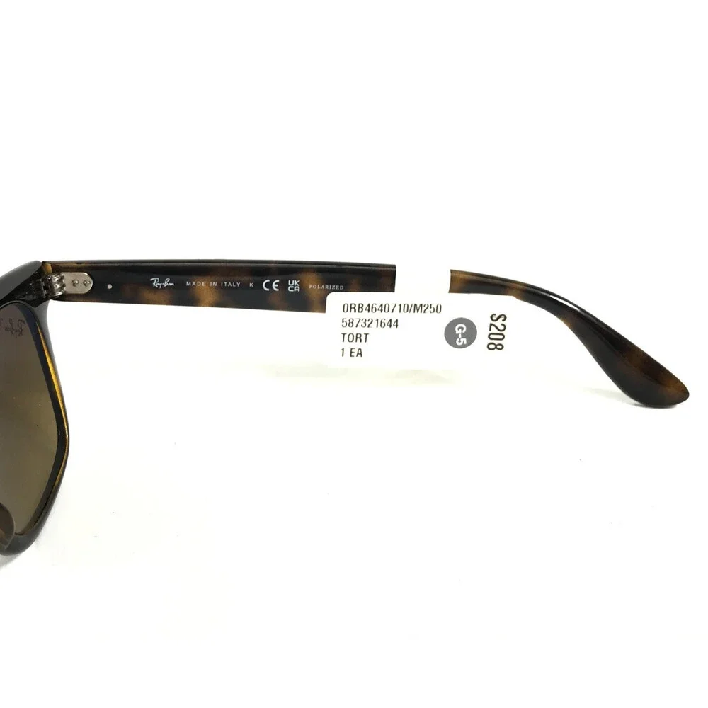 Ray-Ban Sunglasses RB4640 710/M2 Light Havana Frames with Brown Polarized Lenses